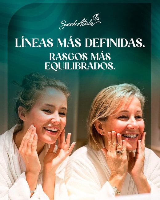 Líneas más definidas y rasgos equilibrados